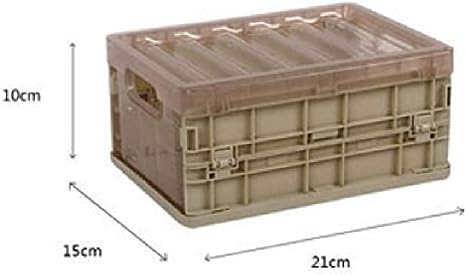 YCZDG sklopiva kutija sa poklopcem, plastičnom kutijom za odlaganje za odjeću, igračke, prehrambene datoteke, korpa za skladištenje