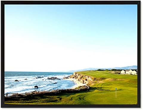 SpotColorArt Augusta golf teren Foto Slika ručno rađeno uokvireno platno Print, 22 in x 29 in