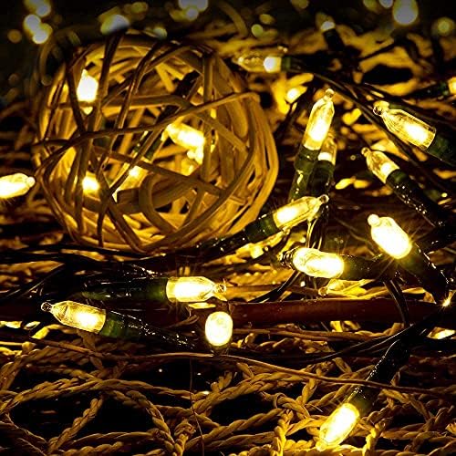 Božićna svjetla - baterijska žičana svjetla 33ft 100led Vanjska žičana svjetla sa tajmerom & amp; 8 načina rada, LED žičana svjetla