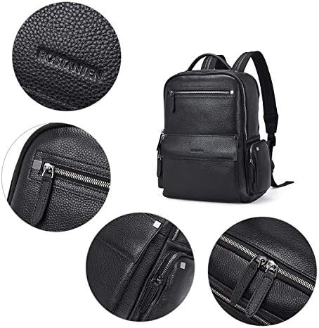 BOSTANTEN muški kožni ruksak 15,6 ruksak za Laptop putni poslovni kancelarijski torba velikog kapaciteta College