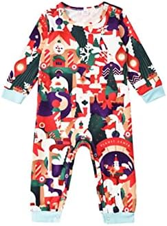 Porodična pidžama Božićne pamučne pidžame, Božićna porodica Pajamas Podudarni setovi koji odgovaraju obiteljski božićni PJS paren