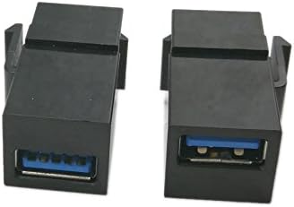 USB 3.0 Keystone Jack umetci, ZDDYCGtime USB 3.0 adapteri Ženski na ženski konektor za zidnu utičnicu