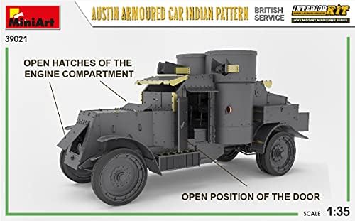 Miniart 39021-1/35 Austin Oklopni Automobil Indijski Obrazac. Britanska Služba. Enterijer