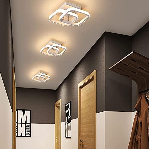 Reydeluz stropni lagani kvadrat Moderna LED aluminijska bijela crna mala stropna svjetiljka za predsoblje hodnika uredska spavaća