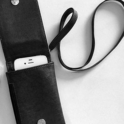 Realistična ploča za otvaranje otrovnog uzorka Telefon novčanik torbica Viseće mobilne torbice Crni džep