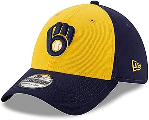 New Era Milwaukee Brewers Alt Logo Team Classic 39Ody Navy Stretch Fit Hat