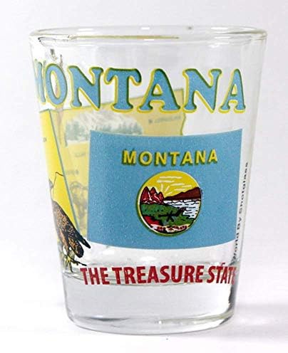 Montana The Treasure State All-American Collection Shot Glass