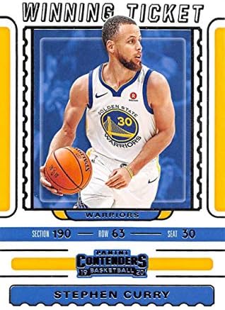2019-20 Panini Terminis pobjednički ulaznica # 7 Stephen Curry Golden State Warriors NBA košarkaška trgovačka karta