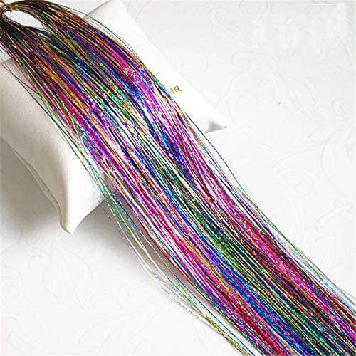 sunblue komplet šljokica za kosu, 12 boja 2400 pramenova komplet vilinskih šljokica za kosu, pjenušava sjajna šljokica ekstenzije