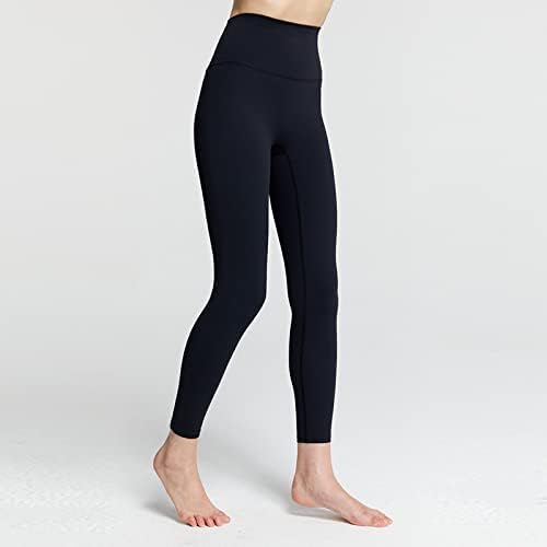 Tajice za žene Tummy Control Butt Lipting Fitness Trčanje pune boje Bespremljene nogavice Casual High Squaist plijene hlače