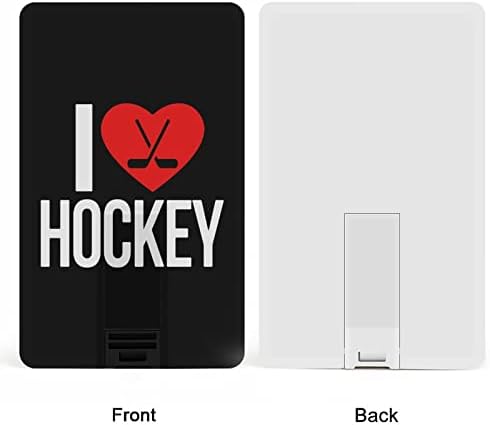 Volim hokejsku kreditnu karticu USB fleš pogone personalizirana memorijska stick tipke Korporativni pokloni i promotivni pokloni 64g