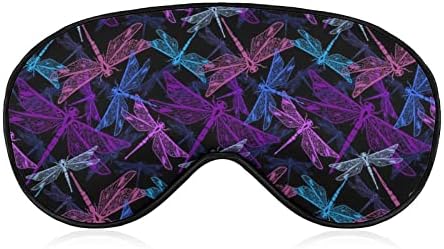 Camo Dragonfly Maska za spavanje mekana maska ​​za oči Poklopac efektivnog zasjenjenja sa elastičnim podesivim remenom