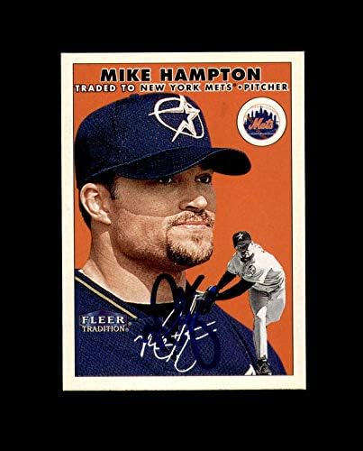Mike Hampton Handy potpisan 2000 FLEER Tradicija New York Mets Autograph