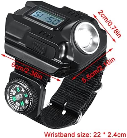 MHYFC LED ručni reči za punjivo Compass Gledajte svjetlo za prenosni zglob XPE vanjski kamp planinarski alat za osvjetljenje