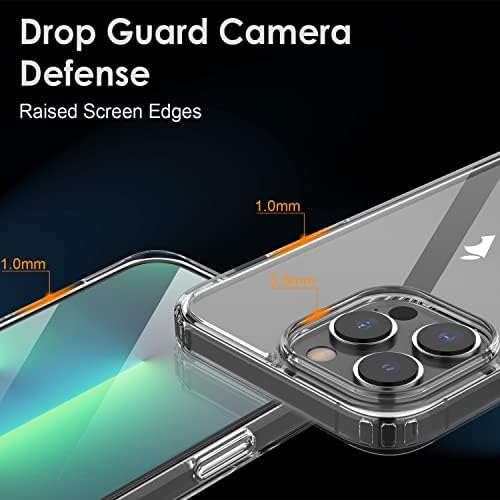 Shamo's Crystal Clear iPhone 14 Pro Max Case - tanak, lagan i izdržljiv prozirni akrilni materijal za poboljšanu zaštitu i stil-jednostavan