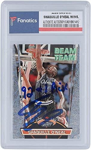 Shaquille O'Neal Orlando Magic Autographing 1992 TOPPS Stadium Club Beam Team RC 21 Upisana kartica - TOPPS - Košarkaške autogramene