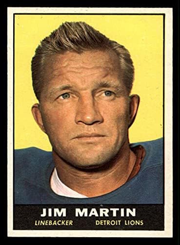 1961 TOPPS 34 Jim Martin Detroit Lions NM lavovi Notre Dame
