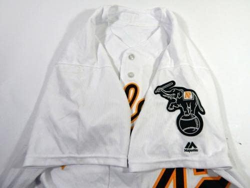 Oakland Athletics Stephen Vogt 42 Izdana igra Rabljeni Bijeli dres J Robinson - Igra Polovni MLB dresovi