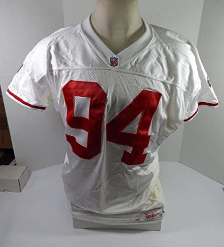 1995 San Francisco 49ers Dana Stubblefield 94 Igra Izdana bijeli dres 52 80 - Neintred NFL igra rabljeni dresovi