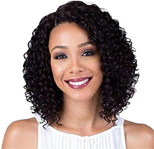 Andongnywell kratke Kinky Curly Afro perike za crne žene Sintetička pahuljasta perika za kosu za Afroamerikance
