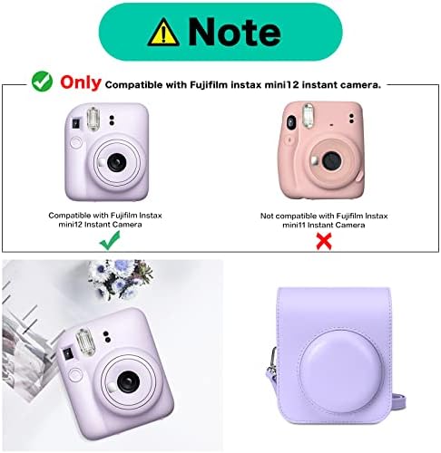 MOSISO futrola kamere kompatibilna sa Fujifilm Instax Mini 12 Instant kamerom, PU kožna zaštitna torbica torba za nošenje sa podesivim
