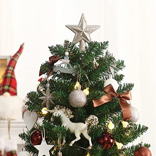 Aethegh 20 inčni mini božićno drvce, stolno božićno drvce mini božićno drvce sa svjetlima i ukrasima za božićne ukrase, dom, kuhinja,