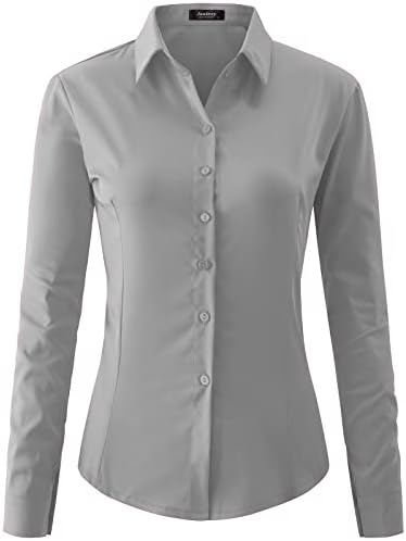 jonivey ženska rastezljiva košulja dugačka rukava osnovni rad formalna Casual bluza