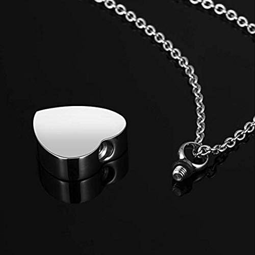 Suweile ZLXL426 1pc Kremation nakit ogrlica od nehrđajućeg čelika za kremiranje Pogrebnog pepela u obliku srca u obliku srca sa kompletom