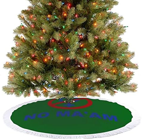 Nema ma'am božićne mat stabla Osnovni poklopac s resilicama za odmor za odmor Xmas Dekoracija 48 x48