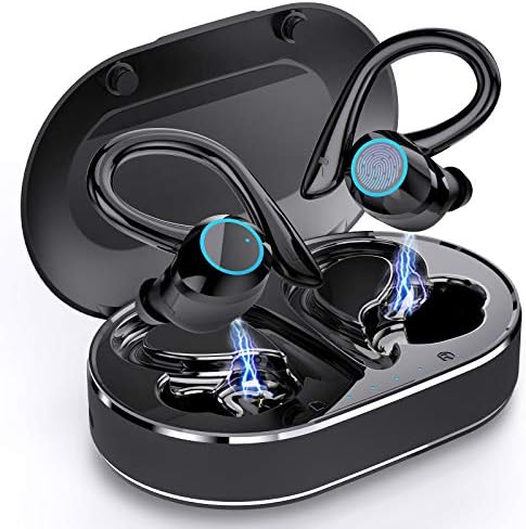 Andfive bežične ušice, [2022 novi model] Bluetoth 5.1 Slušalice u uhu s ušima, bežične sportske slušalice za trčanje, bluetoth slušalice