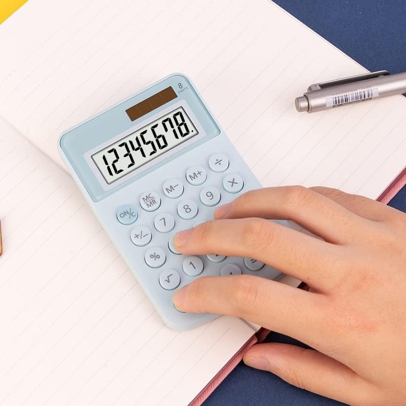 Cujux mini kalkulator Solarni boju Student Slatki kalkulatori Prijenosni laki nose slatku kawaii kreativni školski uredski materijal