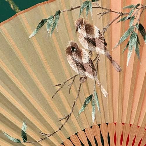 Aniic sklopivi ventilator za žene ručno održane svilene sklopive ventilatori kineski vintage vezeni stil Elegantna relacija za zabavu