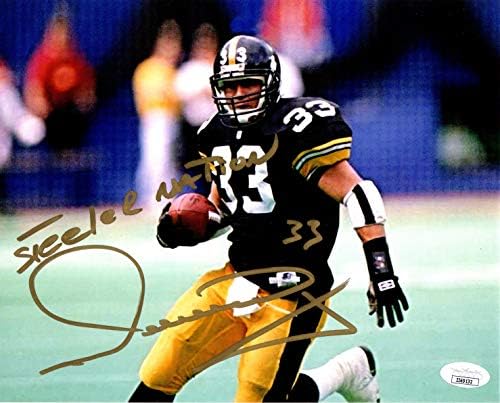 Merrill Hoge Autographing potpisani upisani 8x10 photo Pittsburgh Steelers JSA COA