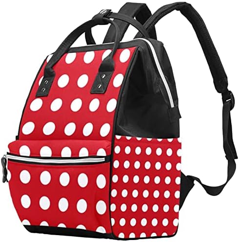 RED POLKA DOT JPG ruksak za torbu sa promjenom torbi za dječje djevojke Djevojke mammy torbom