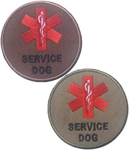 Servisni pas EMS ESA Medic Paramedic Star of Life Patch kuka i petlje Taktički moral Applique Bilandarski vez zastepeni zakrpa 2pcs