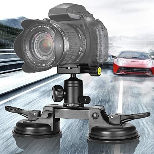 Profesionalni teški DSLR mirovrati fotoaparat za usisni čaj za usisavanje automobila W / Brzina pločica za brzo otpuštanje 360 ​​°