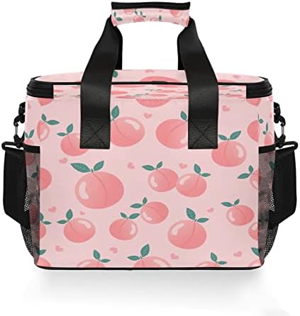 Kigai Summer Peach višekratna torba za ručak izolovana kutija za ručak prenosiva nepropusna hladnjača sa zamrzavanjem sa podesivom