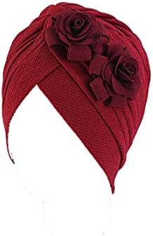 Hruifeng ženski Turban cvijet šešir, Retro elastični nit Turban šešir