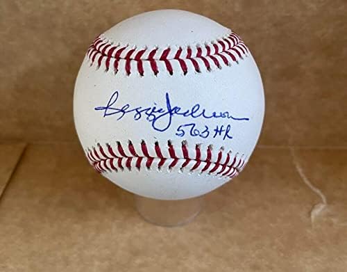 Reggie Jackson Yankees 563 HR potpisani autogramirani M.L. BEJZBOL