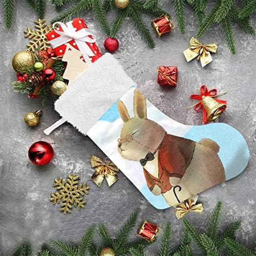 Pimilagu g. Rabbit Božićne čarape 1 paket 17.7 , viseći čarape za božićnu ukrasu