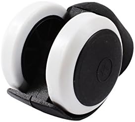 Aexit 9mm x Kotači 14 mm vijak Bijela crna rotirajuća ploča s dvostrukim kotačem STEM okretni kotač za tabli kotače Kolica za stolice