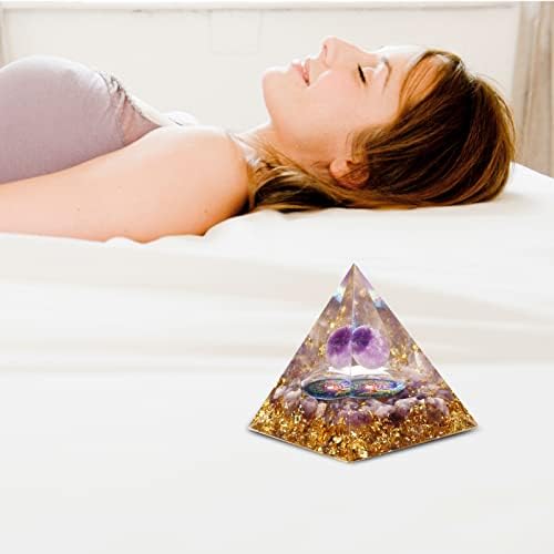 Orgone piramide za pozitivnu energiju, nova kristalna piramida orgona, zaštitni kristali Energy Generator za stres smanjuje ozdravljenje