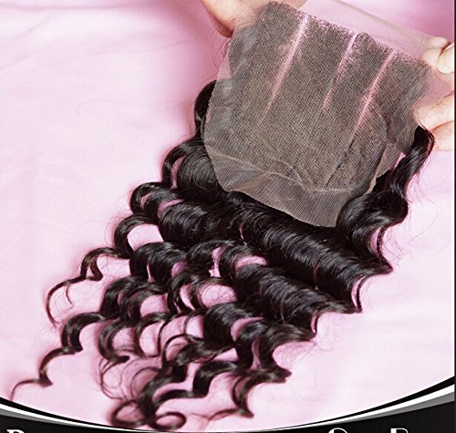 Veleprodaja DaJun Hair 8A brazilska Djevica Remy ljudska kosa duboki talas sa zatvaračem snopovi kose 3 dijela prirodna boja 12 zatvaranje+20
