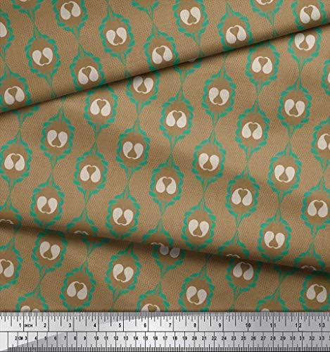 Soimoi pamuk Jersey fabric Check,Paisley & Ogee Damask štampane zanatske tkanine po dvorištu 58 inčni širok