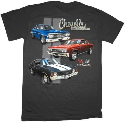 1964. do 1972. Chevy Chevelle SS majica pamuk - siva od vrućih šipki odjeća