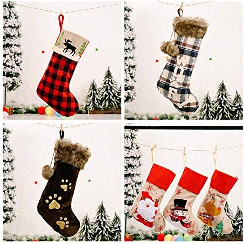 N-Brand Luanqi Candy Bag Noel Božićna torba Božićna čarapa Ukrasi za čarape Sack sretan božićni drvce Viseće ukrašavanje Nova godina