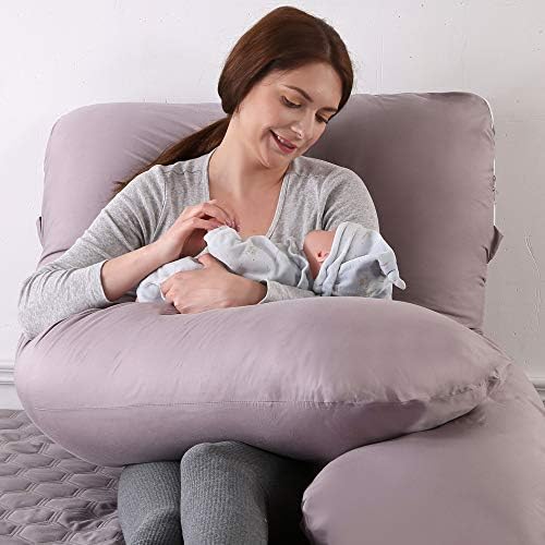 Višenamjenski jastuk za tijelo u obliku slova u za trudnice. Čisti pamuk se može ukloniti i prati kako bi trudnicama pomogao da zaspu.