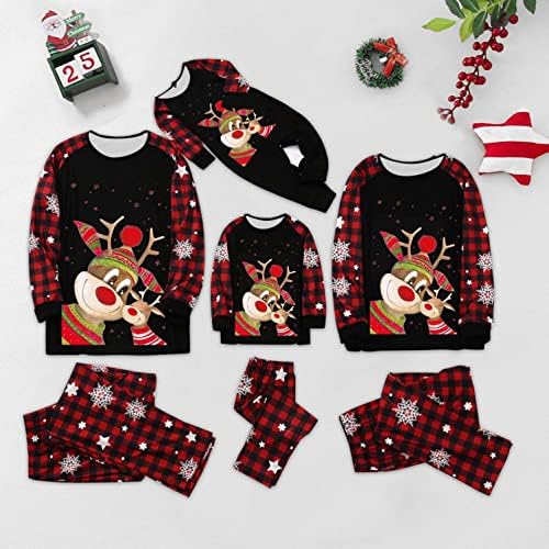 Uklapanje pidžama za božićnu porodicu Božićne bebe pidžame za obitelj podudaranje božićne baby pjs setovi Xmas Print PJS