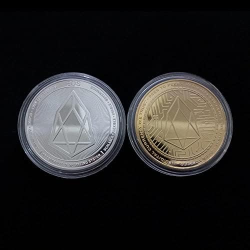 2pcs prigodni novčić pozlaćen srebrni novčić EOS grejpfrut novčića virtualna kriptoturcy 2021 Coin sakupljanja ograničenog izdanka