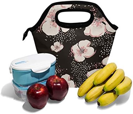 Vipsk torba za ručak Cherry Blossom uzorak kutija za ručak, vodootporna torbica za nošenje ručka na otvorenom torbe za ručak sa patentnim